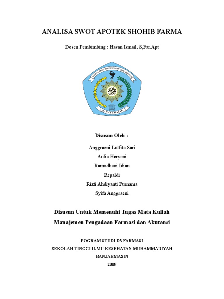 Analisa Swot Apotek Shohib Farma