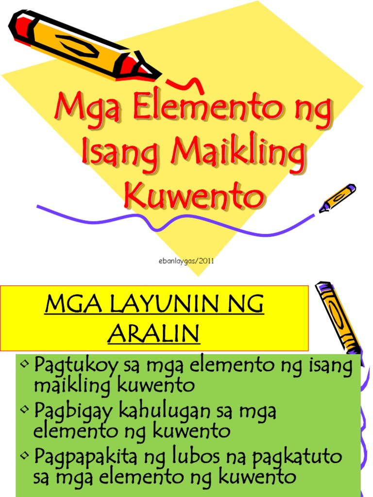Elemento Ng Maikling Kuwento Pdf