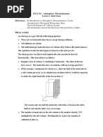 Esci341 Lesson04 Ideal Gases