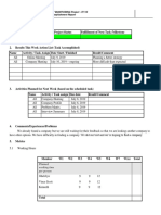 System Analysis and Design PROJECT MONITORING Project - IT110 Project Manager - Status Report/ Accomplishment Report