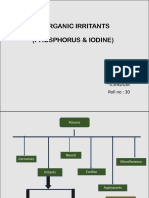 Inorganic Irritants (Phosphorus & Iodine) : - S.Sinduja Roll No: 30