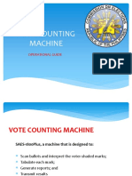 Operational Guide for Vote Counting Machines