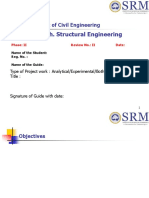 M.Tech. Structural Engineering: Department of Civil Engineering