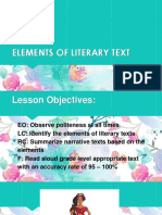 Elements of Literary Text