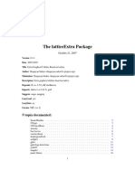 The Latticeextra Package: R Topics Documented