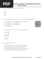 Math 30-1: Polynomial, Radical, and Rational Functions: Practice Exam