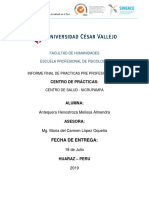 Centro Salud Nicrupampa Informe Final Prácticas Psicología