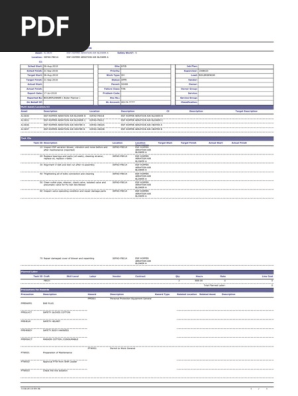 Work order detail