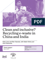 Clean and Inclusive? Recycling E-Waste in China and India: Issue Paper