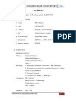 Hemorrhoids Case Report