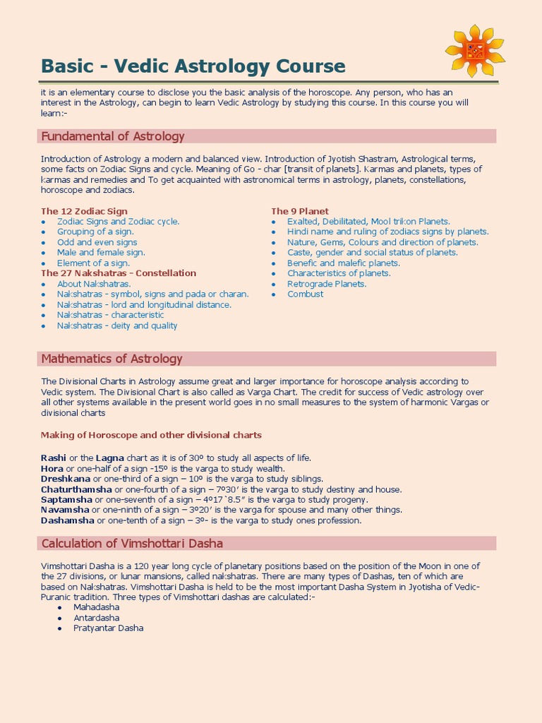 Bzasic123asastrology Pdf Pdf Hindu Astrology Astrological Sign