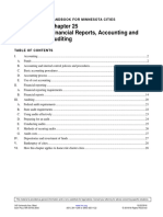 Financial Reports, Accounting and Auditing: H Andbook For Minnesota Citie S