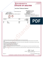 Dar D: Certificate of Analysis