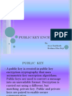Public Key Encryption: By, Arya Santhosh Reshma Elsa Reji