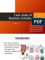 Case Study of Business Schools