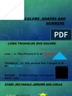 Colors, Shapes and Numbers