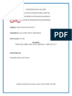 Ejercicio Sobre Conflictos Laborales