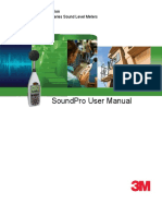 Soundpro User Manual: 3M Personal Safety Division 3M Soundpro Se/Dl Series Sound Level Meters