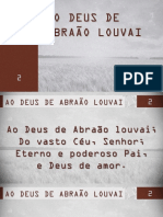 Ao Deus de Abraão Louvai