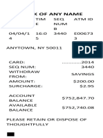 FAKE Atm RECEIPT TEMPLATE