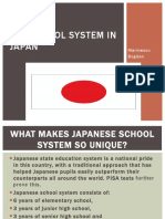 The School System in Japan: Marinescu Bogdan