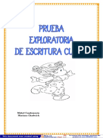 Prueba Exploratoria Escritura Cursiva-1