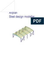 Model a steel structure in Allplan using a Steel design modeller