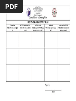 personal action plan