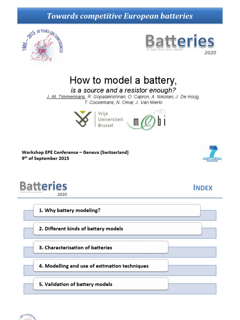 HowToModel A Battery Final | PDF | Electrochemistry | Electrode