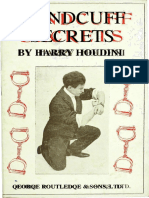 Handcuff Secrets by Harry Houdini