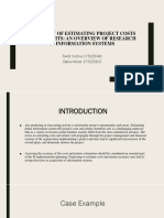 Accuracy of Estimating Project Costs and Benefits: An Overview of Research in Information Systems