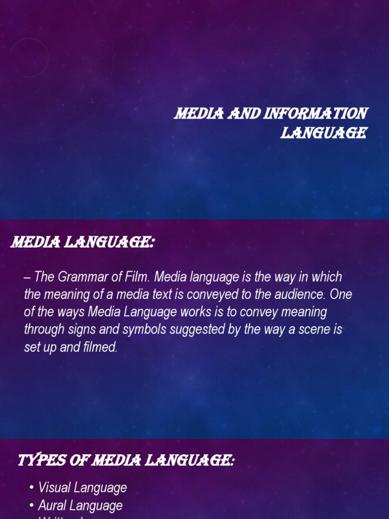 Understanding Media Language Types | PDF | Semiotics | Narrative