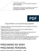 Ang Pagbasa NG Panitikan