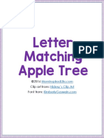 Letter Matching Apple Tree PDF