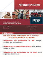 Obligaciones de Dar (R)