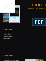 3 D Touch Presentation