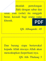 Dan Mohonlah Pertolongan (Kepada Allah) Dengan Sabar Dan Solat. Dan (Solat) Itu Sungguh Berat, Kecuali Bagi Orang Yang Khusuk