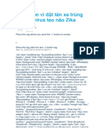 Khốn đốn vì đặt tên xe trùng với tên virus teo não Zika