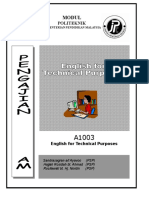 A1003 - English For Technical Purposes - UNIT0