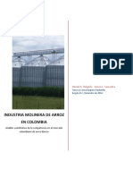 Análisis de la concentración y poder de mercado en la industria molinera de arroz en Colombia