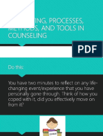 Counseling Setting, Methods and Tools