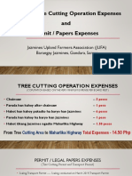 Gemilina Tree Cutting Operation Expenses and Permit / Papers Expenses