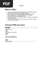 What Is HTML?: Example