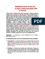 07 Fundamentos para Se Ter Um Casamento Feliz e Bem Sucedido. - (Gn-2.18a24)