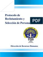 Protocolo de Reclutamiento y Selección de Personal de La Procuraduría General de La Nación