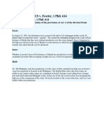 CASE DIGEST: US v. Fowler, 1 Phil. 614