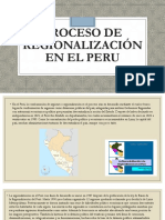 Proceso de Regionalización en El Peru