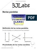 Rectas Paralelas - Teoremas y Propiedades PDF