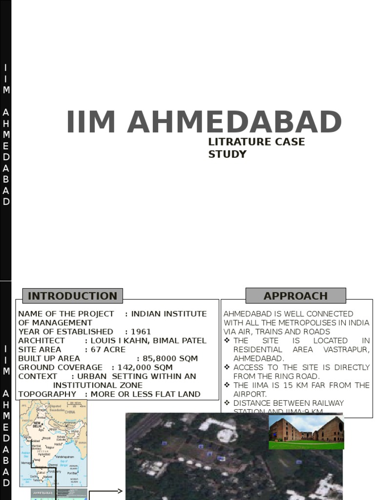 Iim Ahmedabad: Litrature Case Study | Dormitory | Classroom