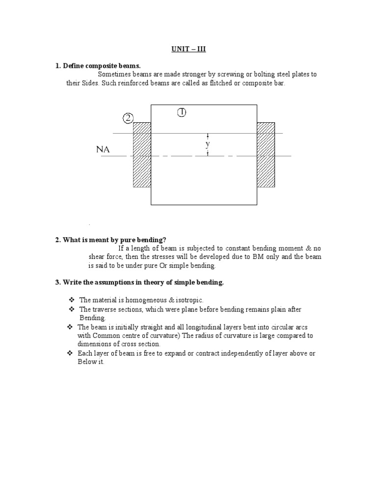 Composite Beams and Spring Mechanics Explained | PDF | Bending | Beam ...